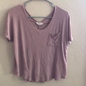 light purple crop top